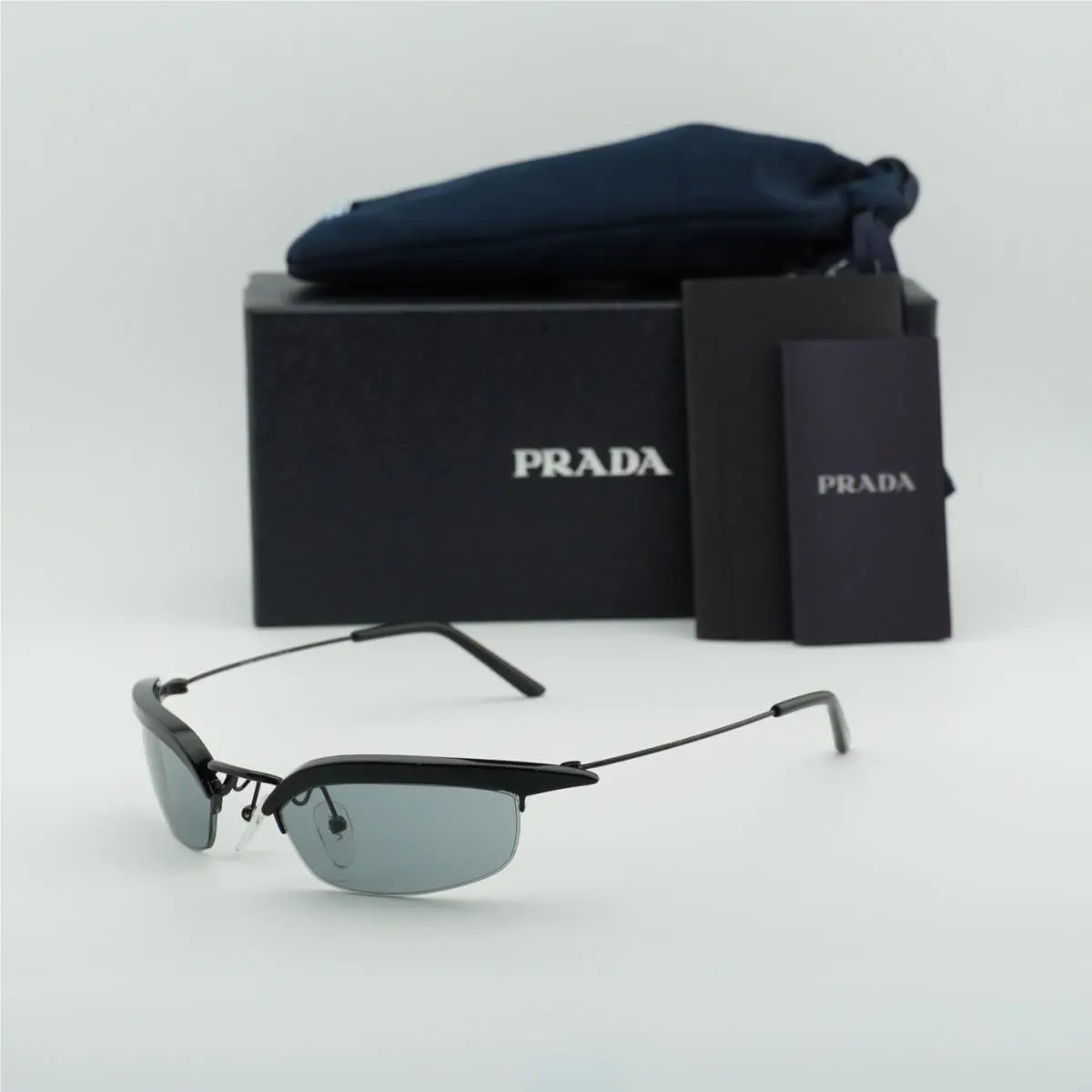 Prada PRB50S 1AB3C2 Black/dark Grey 52-19-125 Sunglasses