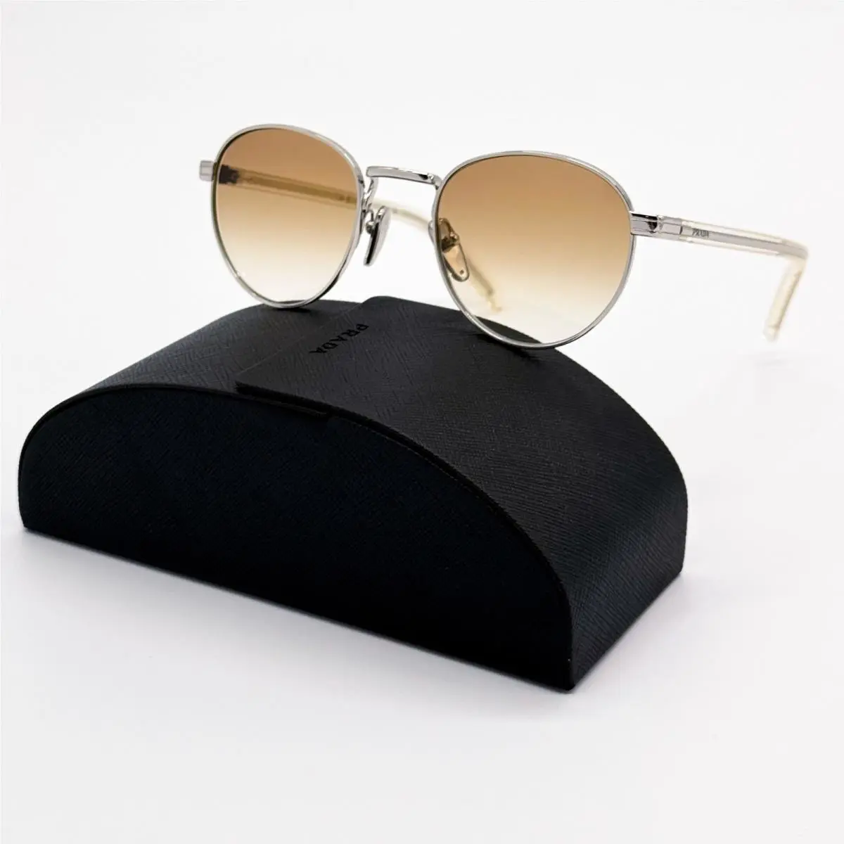 Prada Sunglasses PRB52S 1BC80K Women Silver Eyewear PR B52S 1BC80K Spr B52