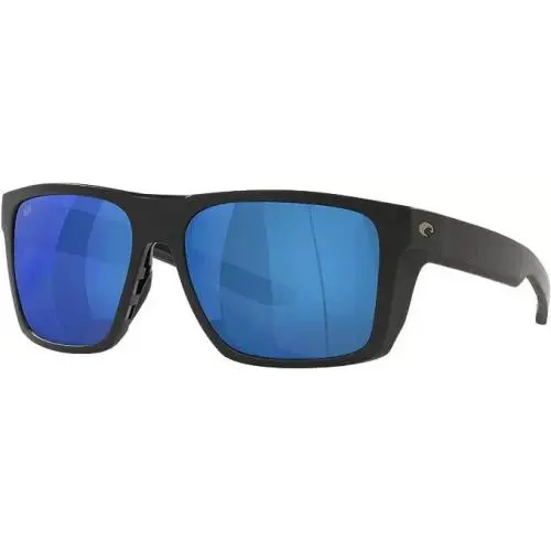 Costa Del Mar 06S9104 910405 Lido Sunglasses Black Frame Blue Mirror 580P 57mm