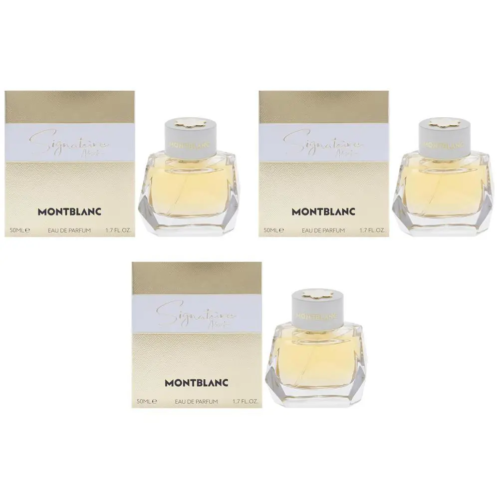 Pack of 3 Montblanc Signature Absolue Eau de Parfum For Women 1.7 oz