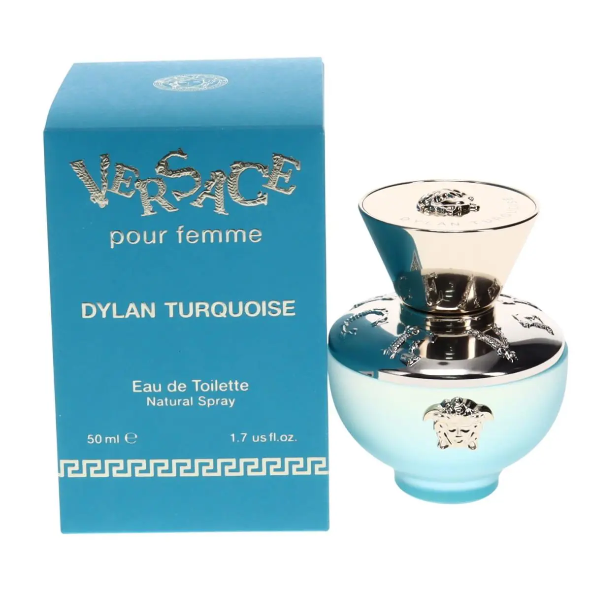 Versace Dylan Turquoise Eau De Toilette Spray For Women 50ml - Turquoise
