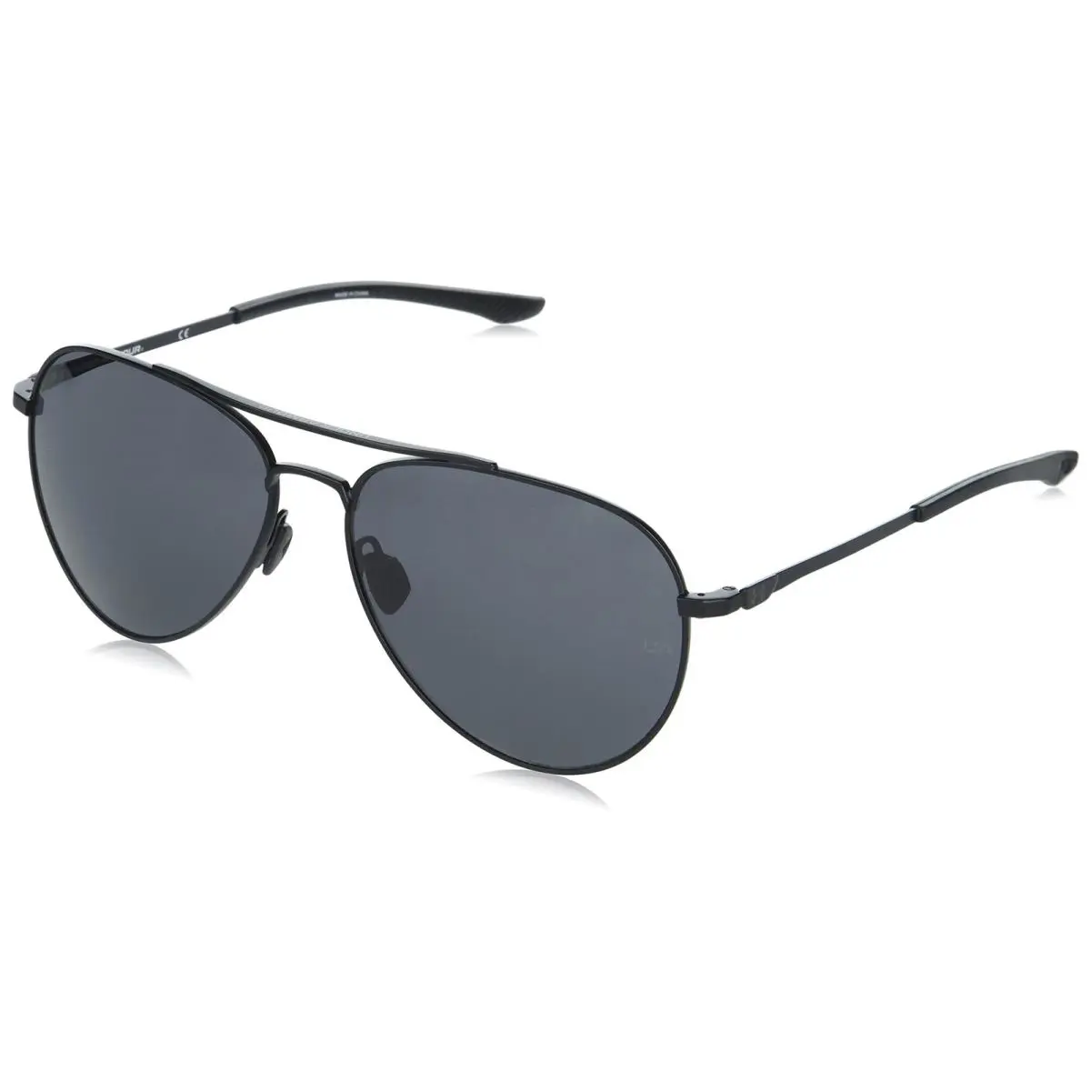 Under Armour UA Instinct Sunglasses - Matte Black Frame W/gray Lenses - black, Frame: Beige, Lens: Gray