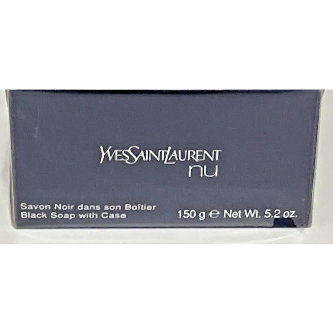 Vtg Ysl Yves Saint Laurent Nu Black Soap with Case 5.2oz Rare