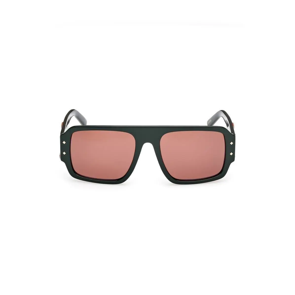 Mcm Men 55mm Navigator Sunglasses Shiny Dark Green / Roviex - Frame: Multicolor