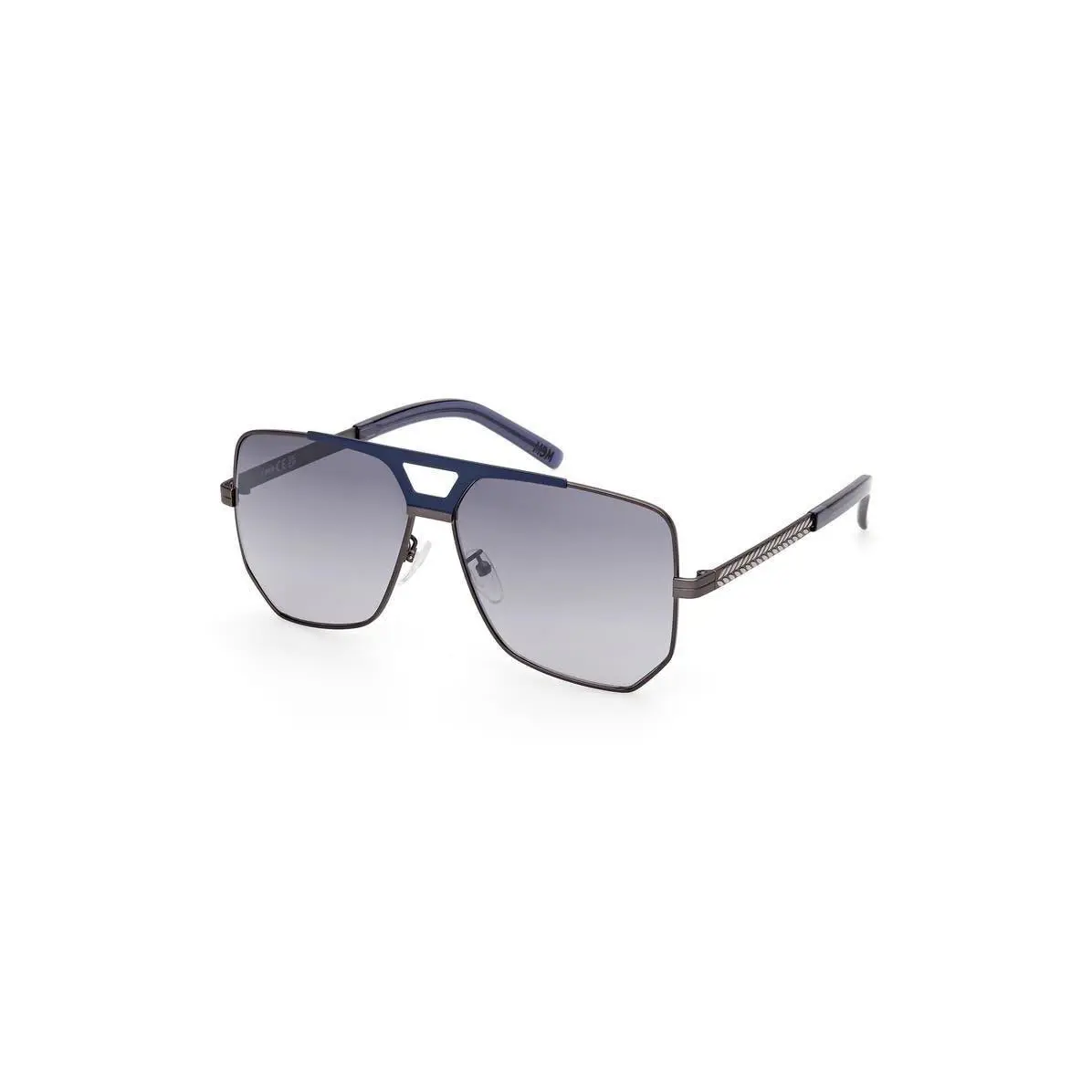 Mcm Men 59mm Polarized Navigator Sunglasses Matte Dark Ruthenium /