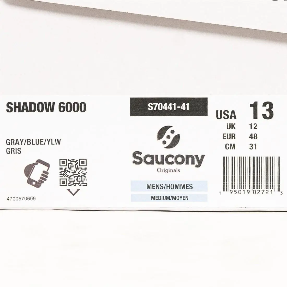 Saucony shoes - Saucony Shadow 6000 - Shadow - Yellow 4