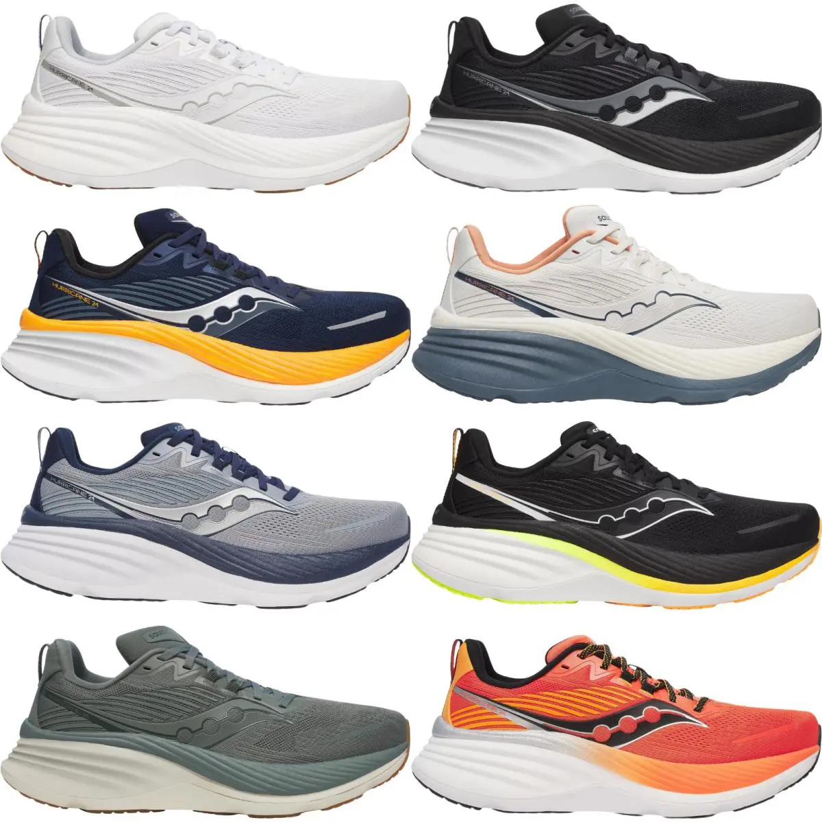 Saucony shoes - Saucony Hurricane 24 - Hurricane - Black/Carbon 43
