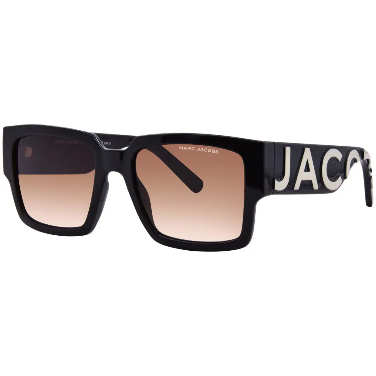 Marc Jacobs 739/S 80S/HA Sunglasses Black/brown Gradient Rectangle Shape 54mm