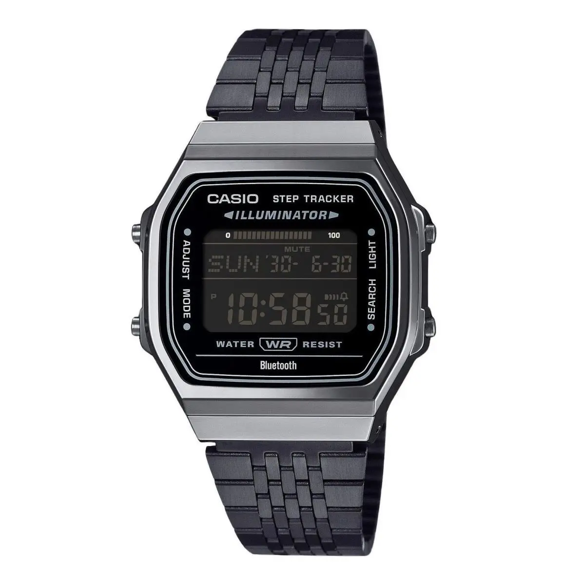 Vintage Digital Retro Bluetooth Black Tone Unisex Watch ABL-100WEGG-1B by Casio