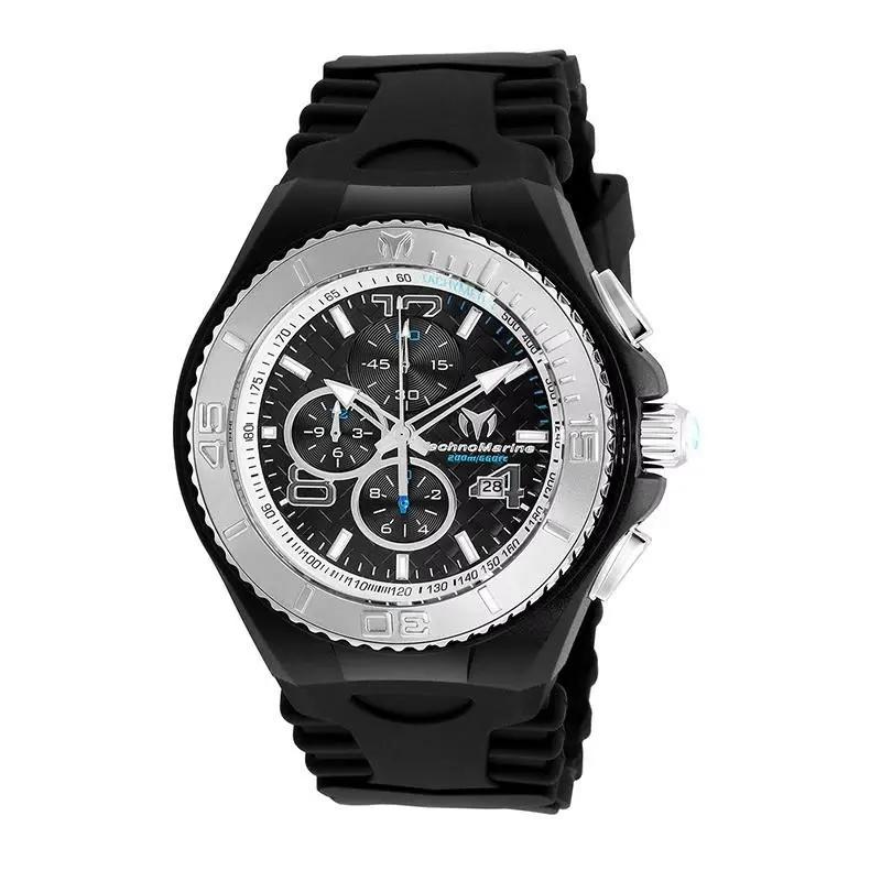 Technomarine Jellyfish Cruise Silicone Strap Chronograph Watch TM-115110 Soldout - Band: Black
