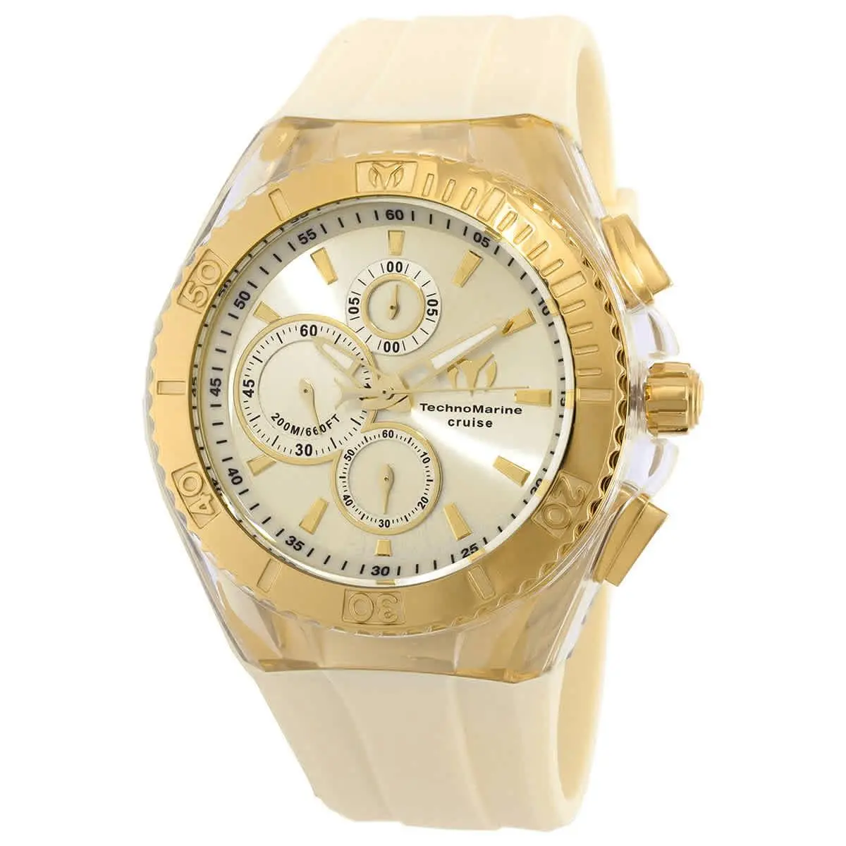 Technomarine Cruise Star Chronograph Quartz Champagne Dial Men`s Watch TM-115216 by TechnoMarine