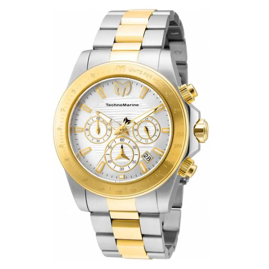 Technomarine Manta Ray Chronograph Quartz Silver Dial Men`s Watch TM-219002