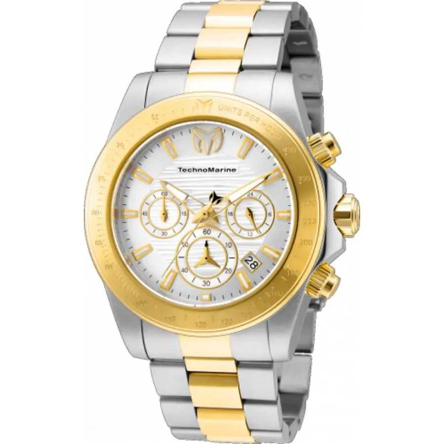 Technomarine Manta Ray Chronograph Quartz Silver Dial Men`s Watch TM-219002