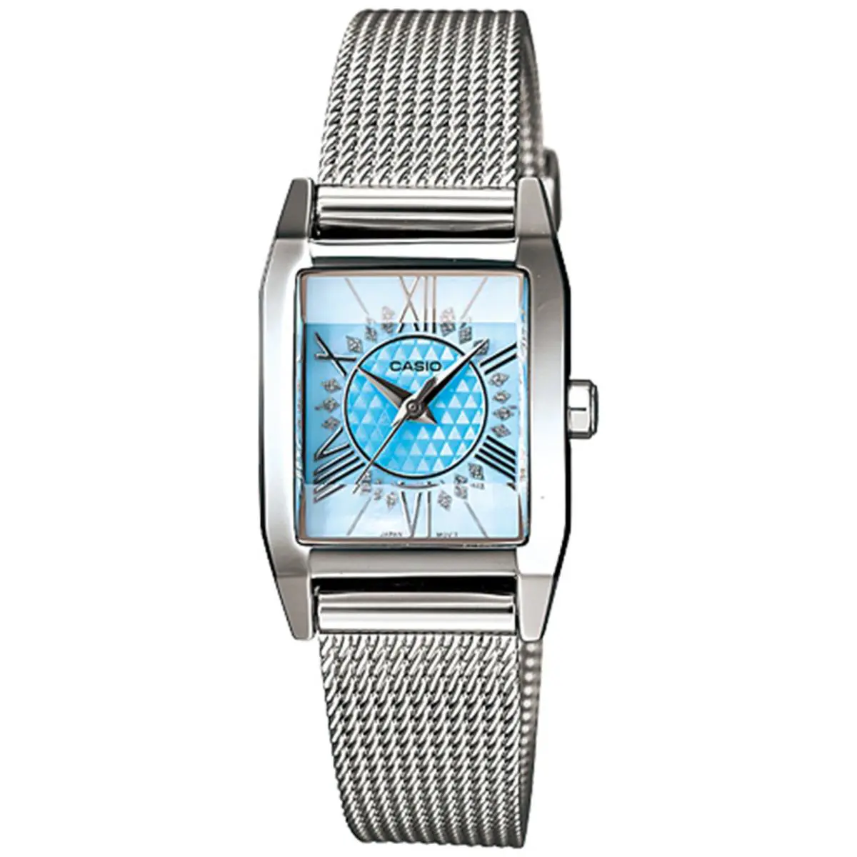 Casio Women`s Core LTP1339BD-2A Blue Dial Silver Stainless Steel Quartz Watch
