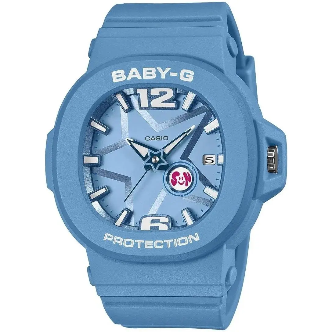Casio Baby-g BGA-10D-2A2 Blue Dial Stainless Steel 100M Women’s Watch