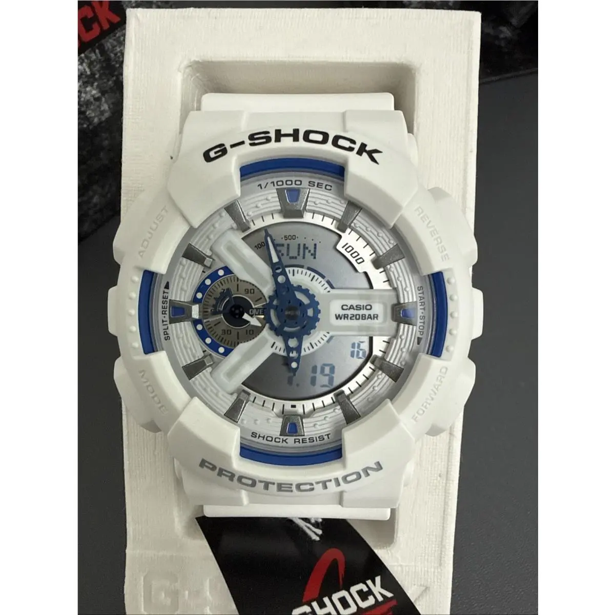 G-shock GA110HDS-7A Hidden Glow White Analog Digital Watch GA-110 by Casio