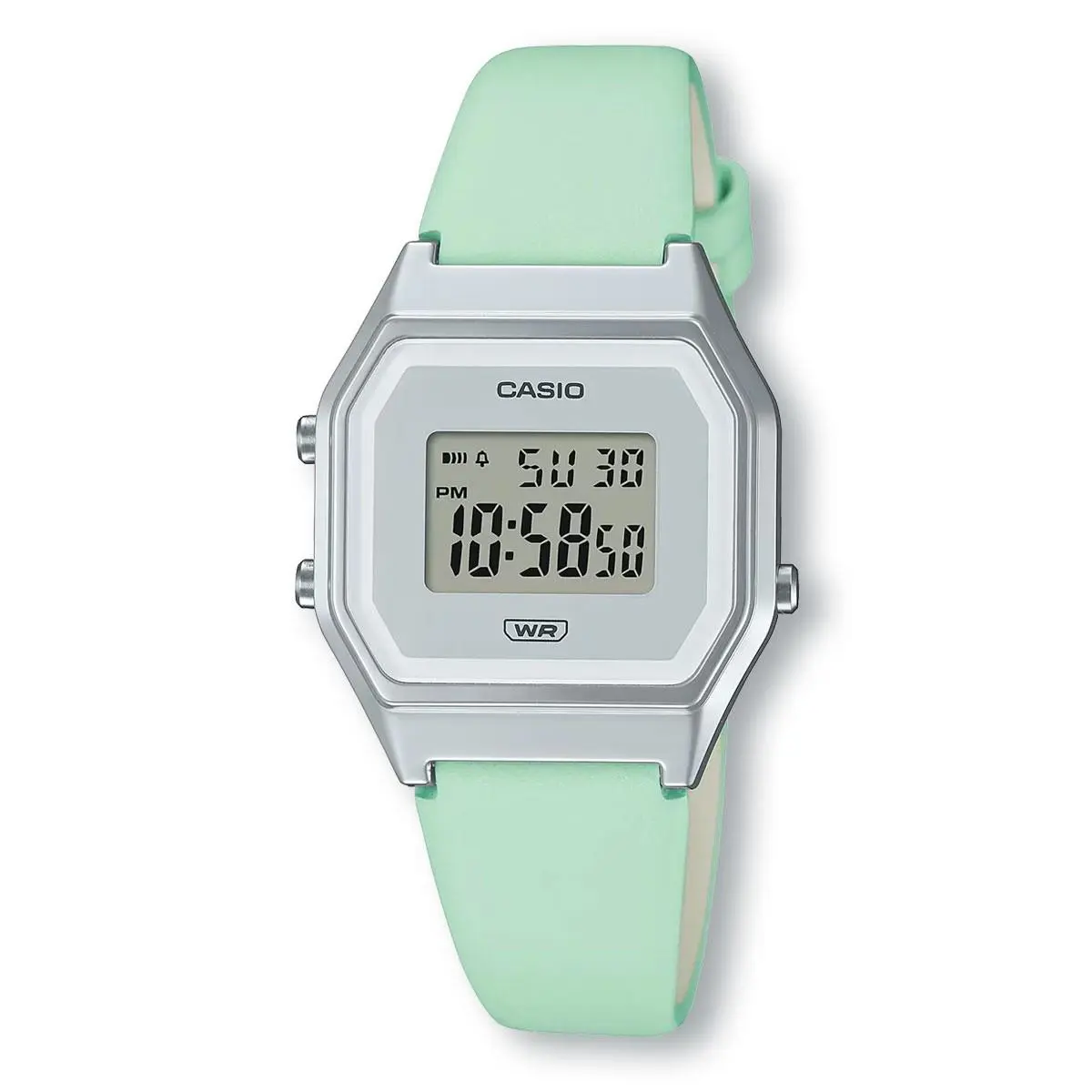 Casio Vintage LA680WEL-3D Digital Stylish Matte Pastel Band Watch Mint Green