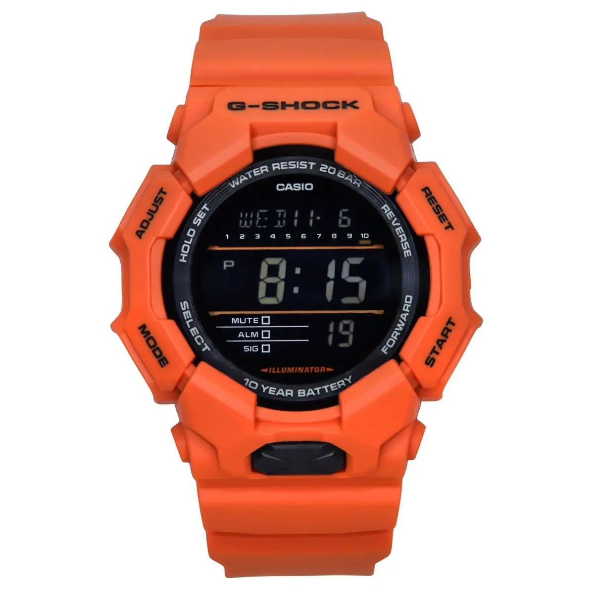 G-shock Digital Black Dial Sports Quartz 200M Men`s Watch GD-010-4 by Casio