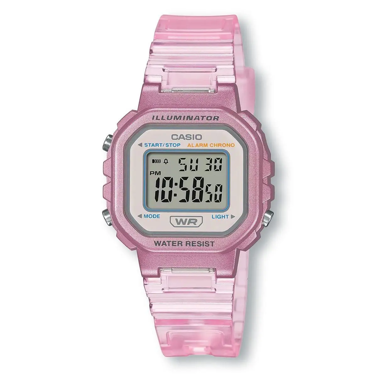 Casio Pop Series LA20WHS-4A Illuminator Slim Lightweight Watch Pink