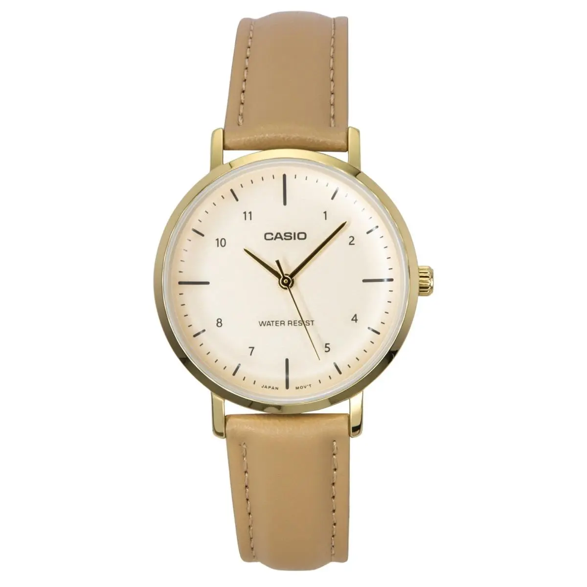 Casio Standard Salmon Dial Quartz Dress Women`s Ladies Watch LTP-VT03GL-4B - Dial: Salmon, Band: Pink, Bezel: Gold
