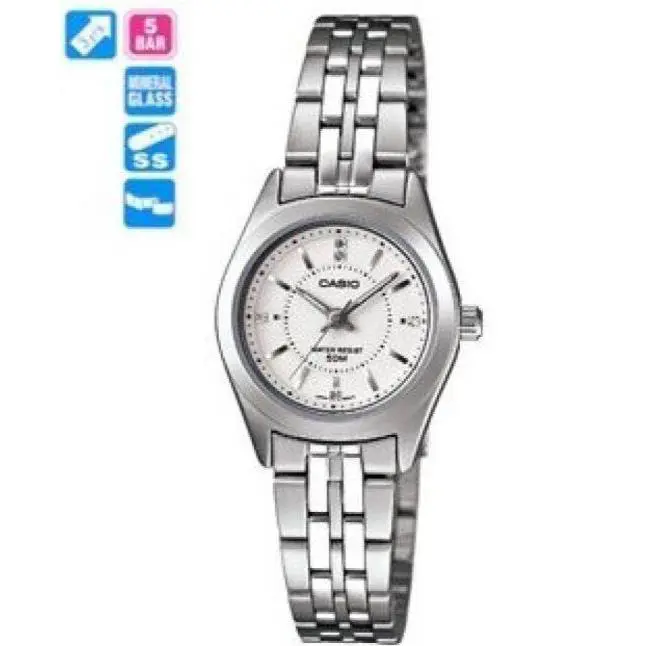 Casio Women`s Core LTP1371D-7A Stainless Steel Quartz Watch