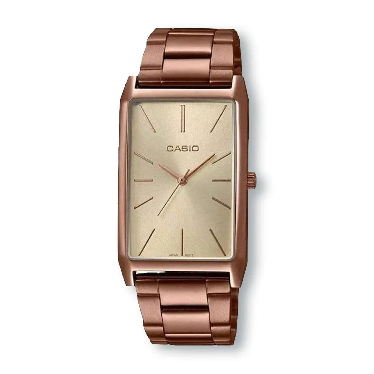 Casio LTPE156R-9A Analog Rose Gold Ion Plated Stainless Steel Band Watch