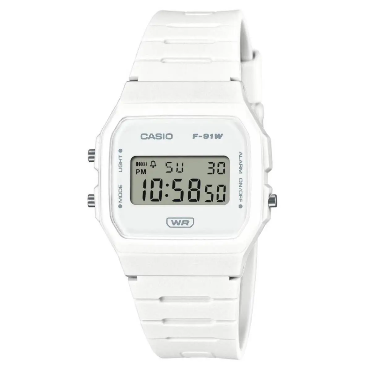 Casio Unisex Watch Quartz Digital Dial White Bio-based Resin Strap F91WB-7A