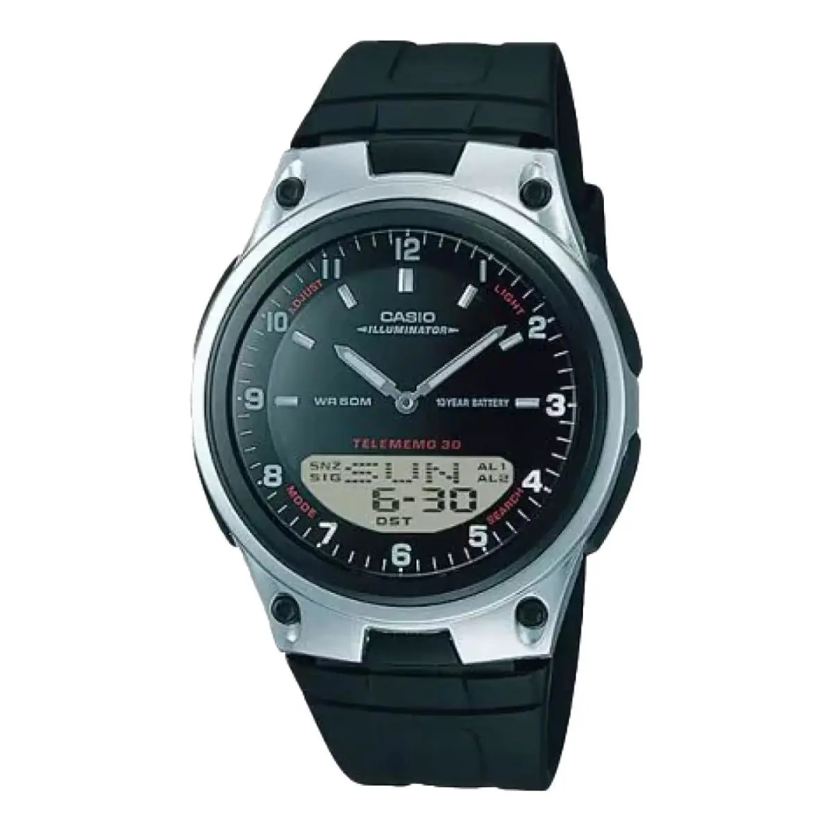 Casio Men`s Analog-digital Sport Watch with Black Dial - AW-80-1AV