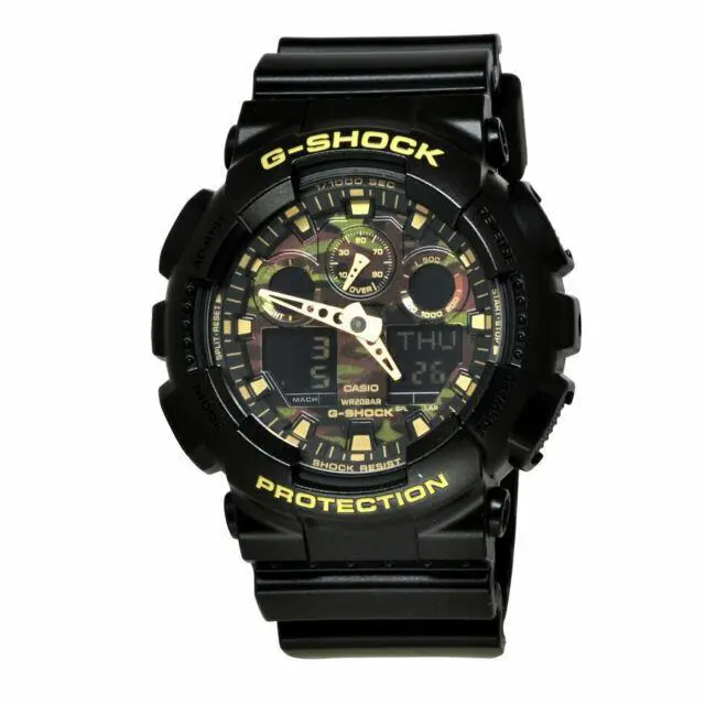Casio G-shock GA-100CF-1A9 Camouflage Analog Digital Limited Watch