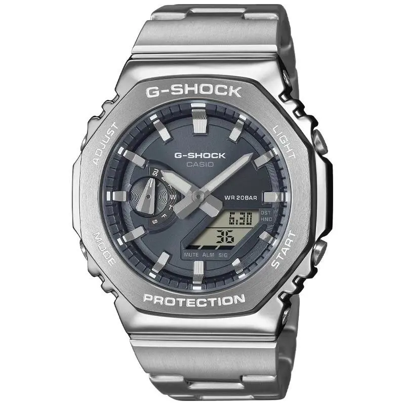 G-shock G-steel 2100 Series 44.4mm Grey Dial Men`s Watch GM2110D-8A