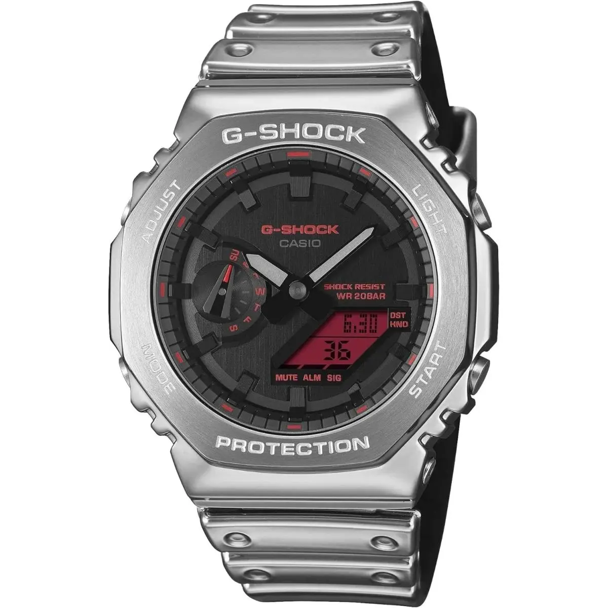 Casio G-shock Analog Digital 2100Series Black Dial Resin Band Watch GM2100YRA-8A