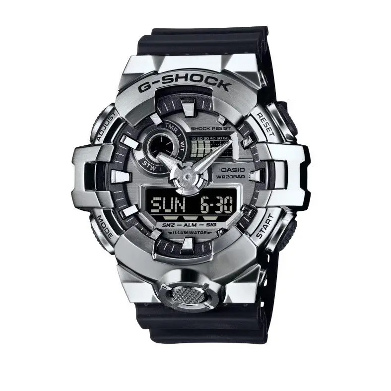 Casio G-shock G-steel Silver Tone Stainless Steel Resin Men`s Watch GM-700-1A