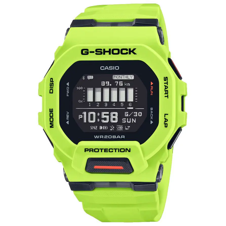 G-shock Digital Bright Yellow G- Squad Watch GBD-200-9 by Casio