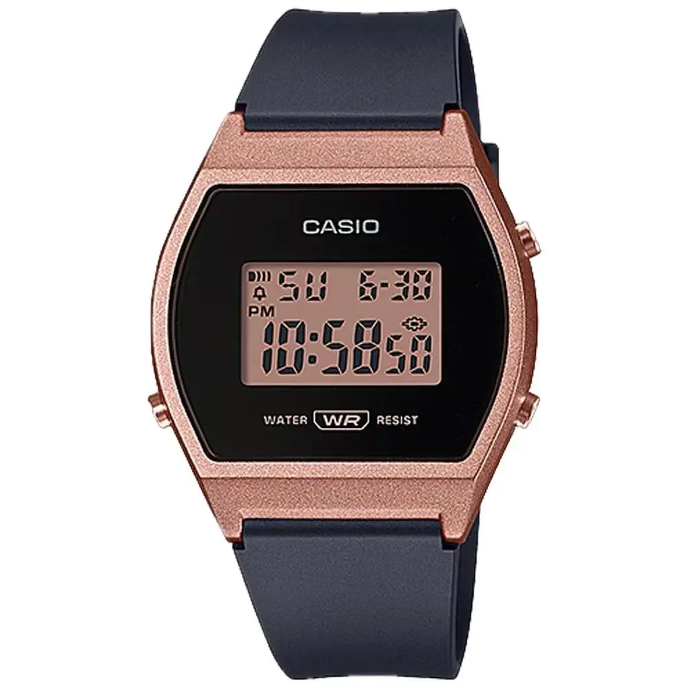 Casio Women`s Digital Sport Watch with Black and Rose Gold Dial - LW-204-1ACF