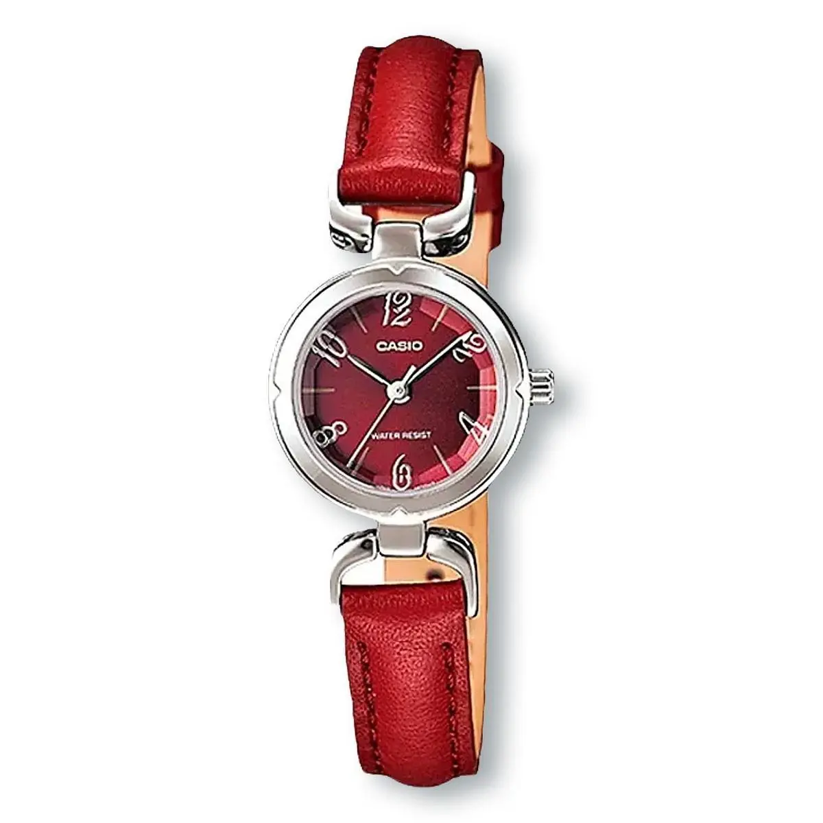 Casio Core LTP1373L-4A Red Leather Quartz Watch Red Dial