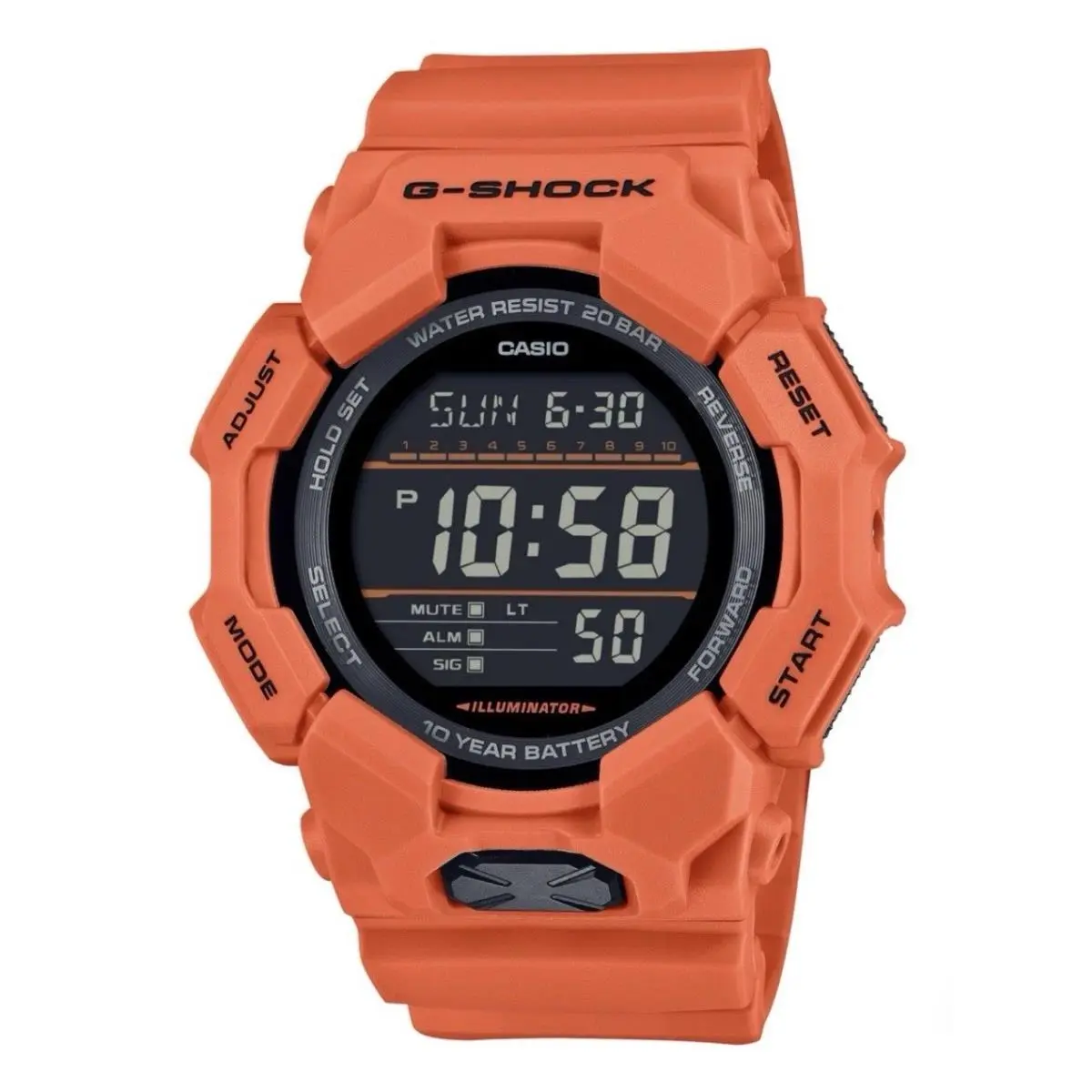 Casio G-shock Digital Black Dial Sports Quartz 200M Men`s Watch GD-010-4