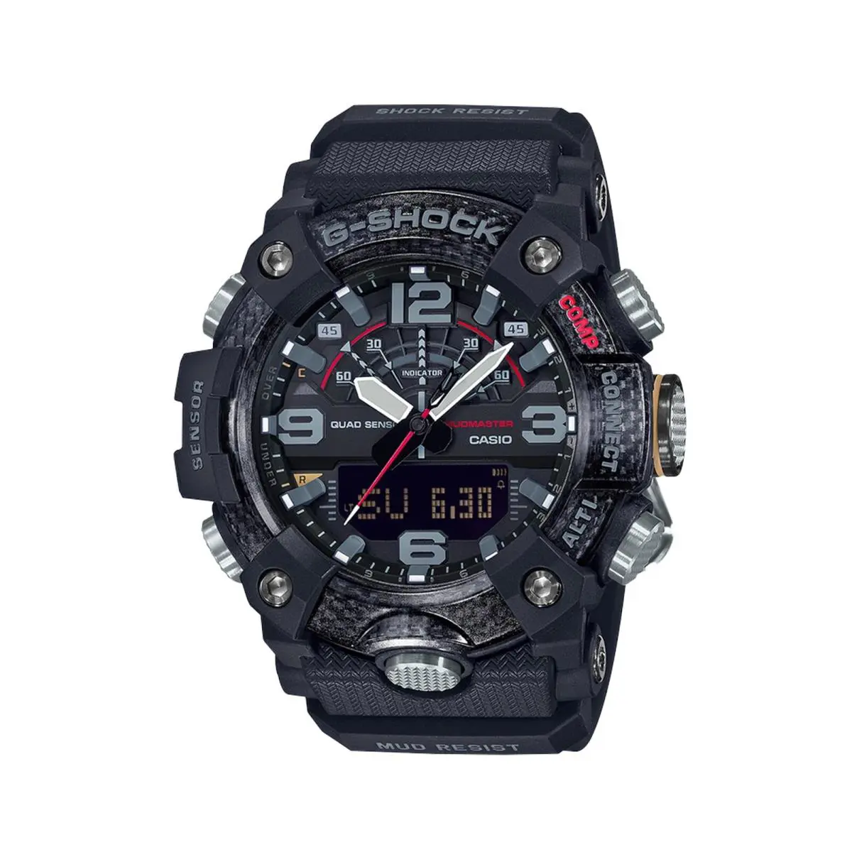 Casio G-shock Mudmaster GGB100-1A Quad Sensor Bluetooth Black Men`s Watch