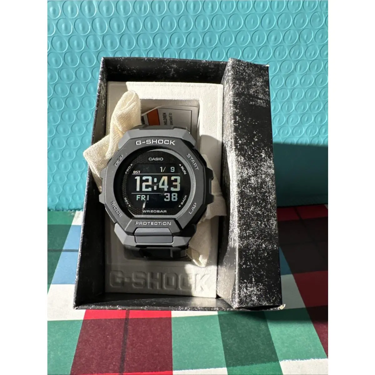 Casio G-shock G-squad GBD-300 Black Bluetooth Men`s Watch Rare