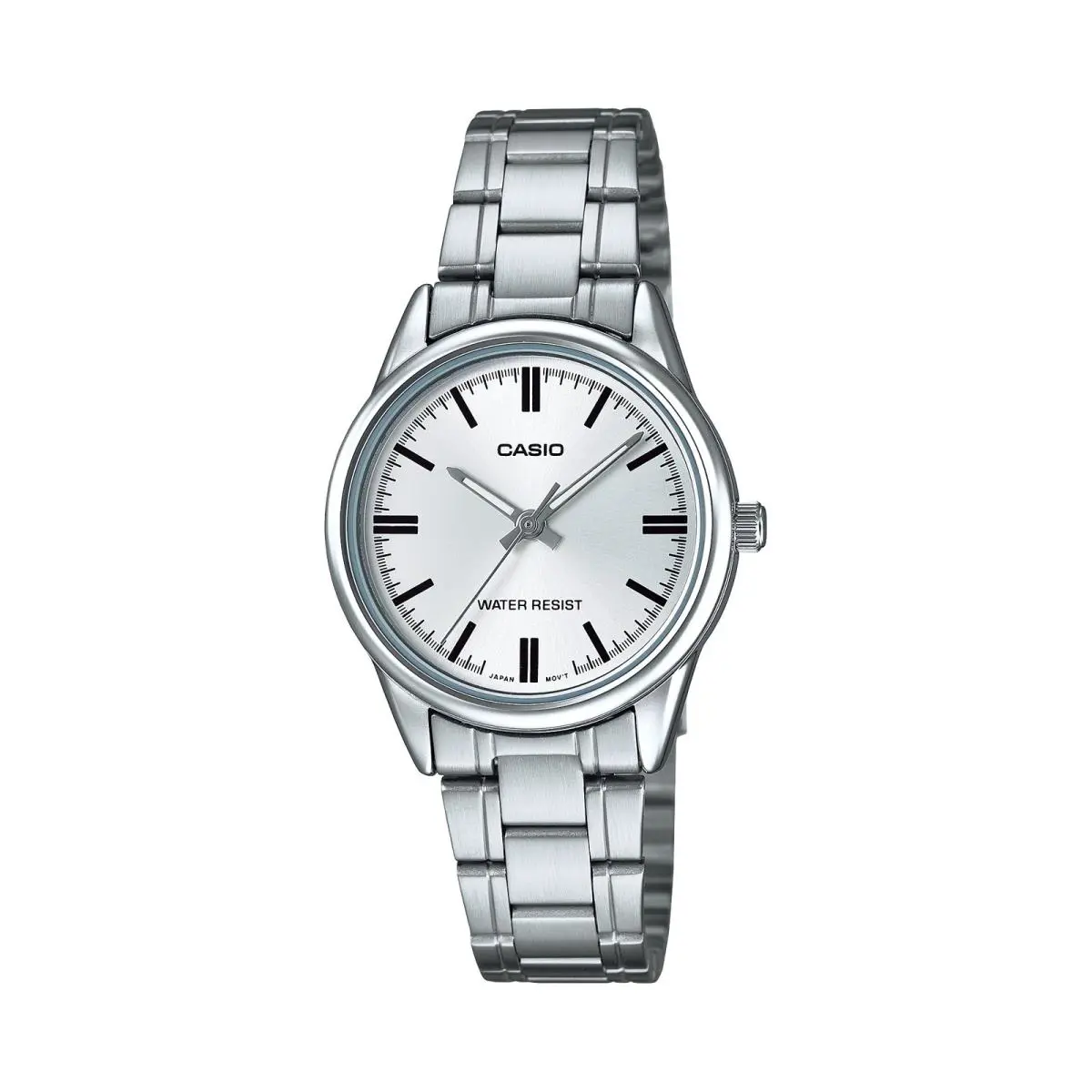 Casio Women’s Silver Dial Analog Watch with Stainless Steel Bracelet