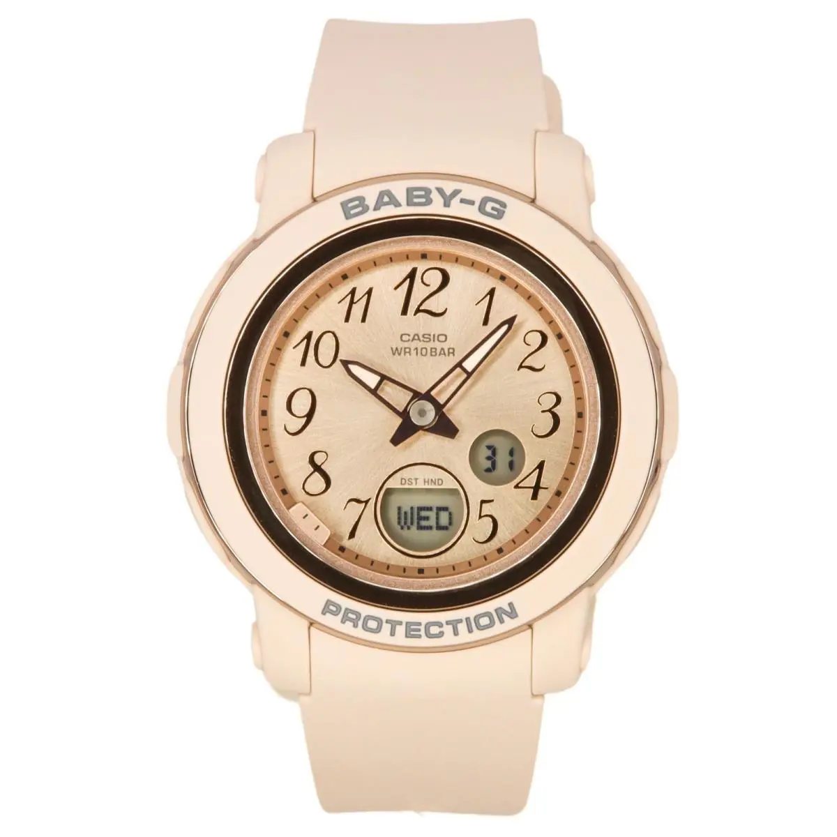 Casio Baby-g Rose Gold Dial Sports 100M Women`s Ladies Watch BGA-290SA-4A