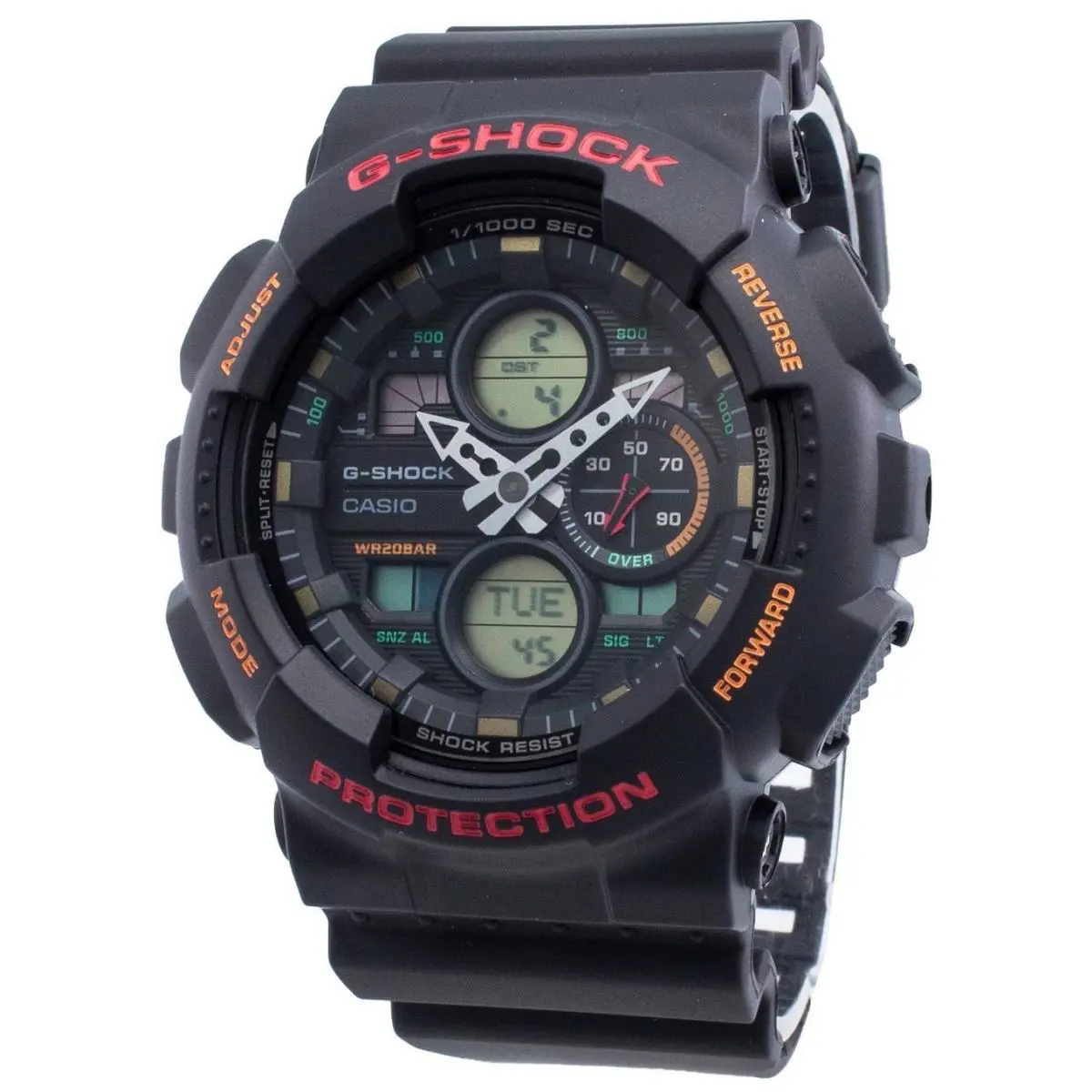 Casio G-shock GA-140-1A4 Shock-resistance Chronograph Quartz 200M Mens Watch