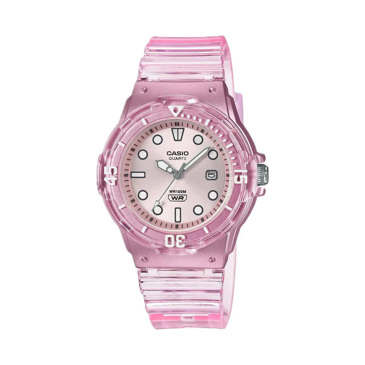 Casio Women`s Transparent Pink Water-resistant Watch - LRW-200HS-4EVCF