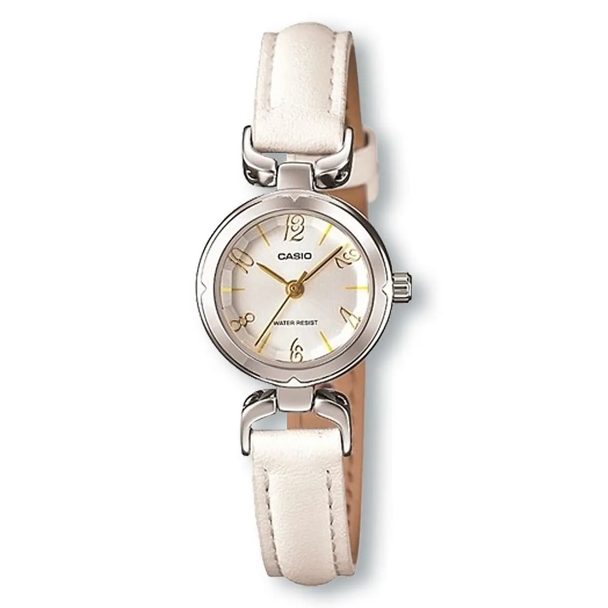 Casio Core LTP1373L-7A White Leather Quartz Watch White Dial