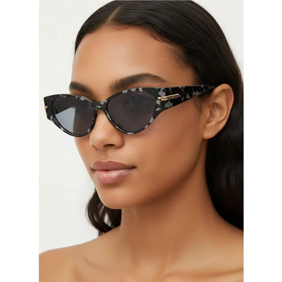 Bottega Veneta Women 55mm Cat Eye Sunglasses Havana Havana Grey