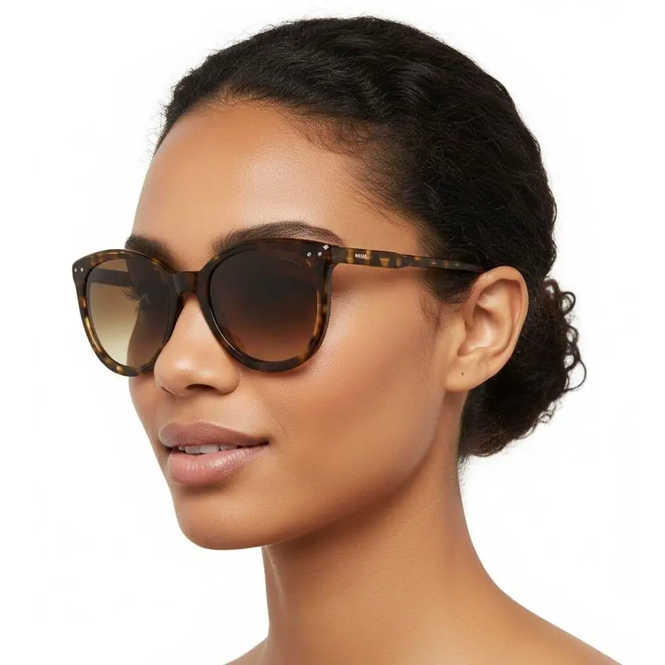Bottega Veneta Round/oval-frame Acetate Sunglasses Women Fashion