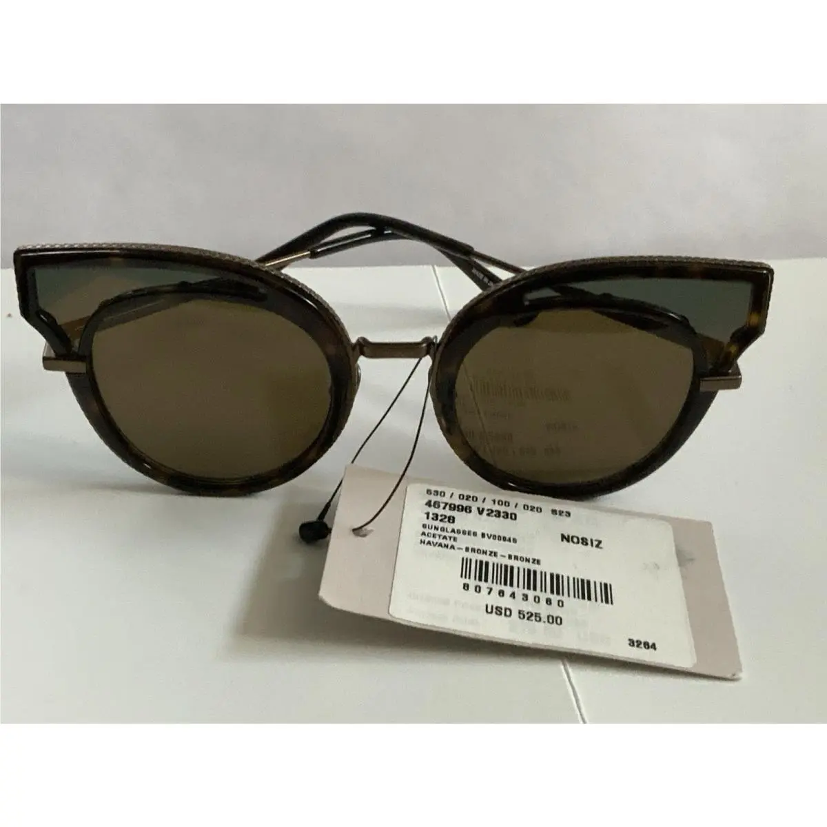 Bottega Veneta BV0094S 004 49-23-140 Havana Brown Women`s Sunglasses