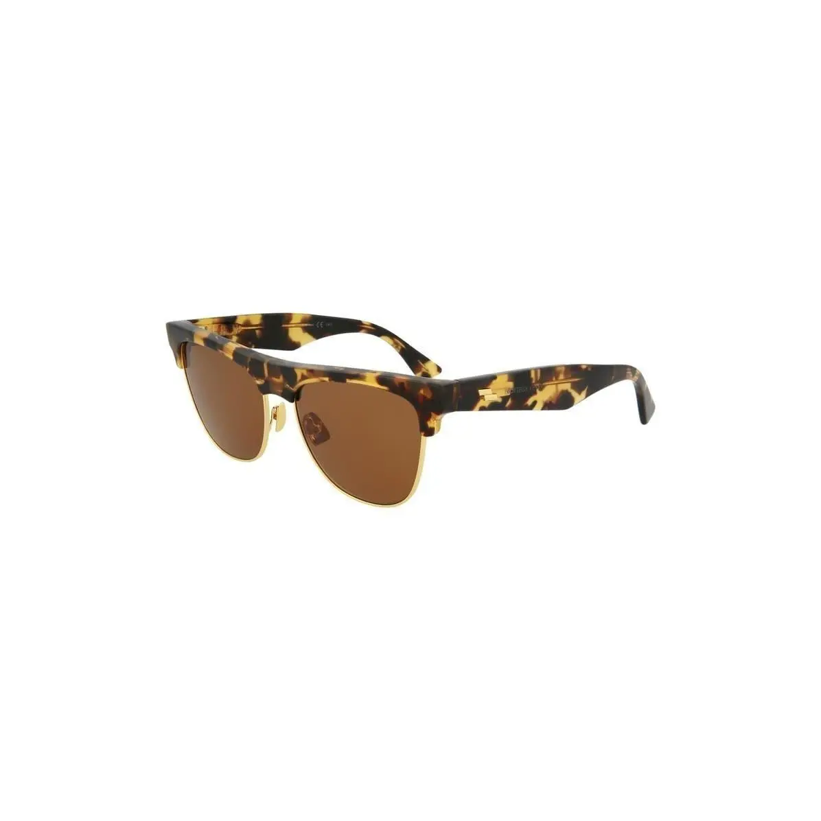 Bottega Veneta Men 55mm Square Sunglasses Havana Havana Brown