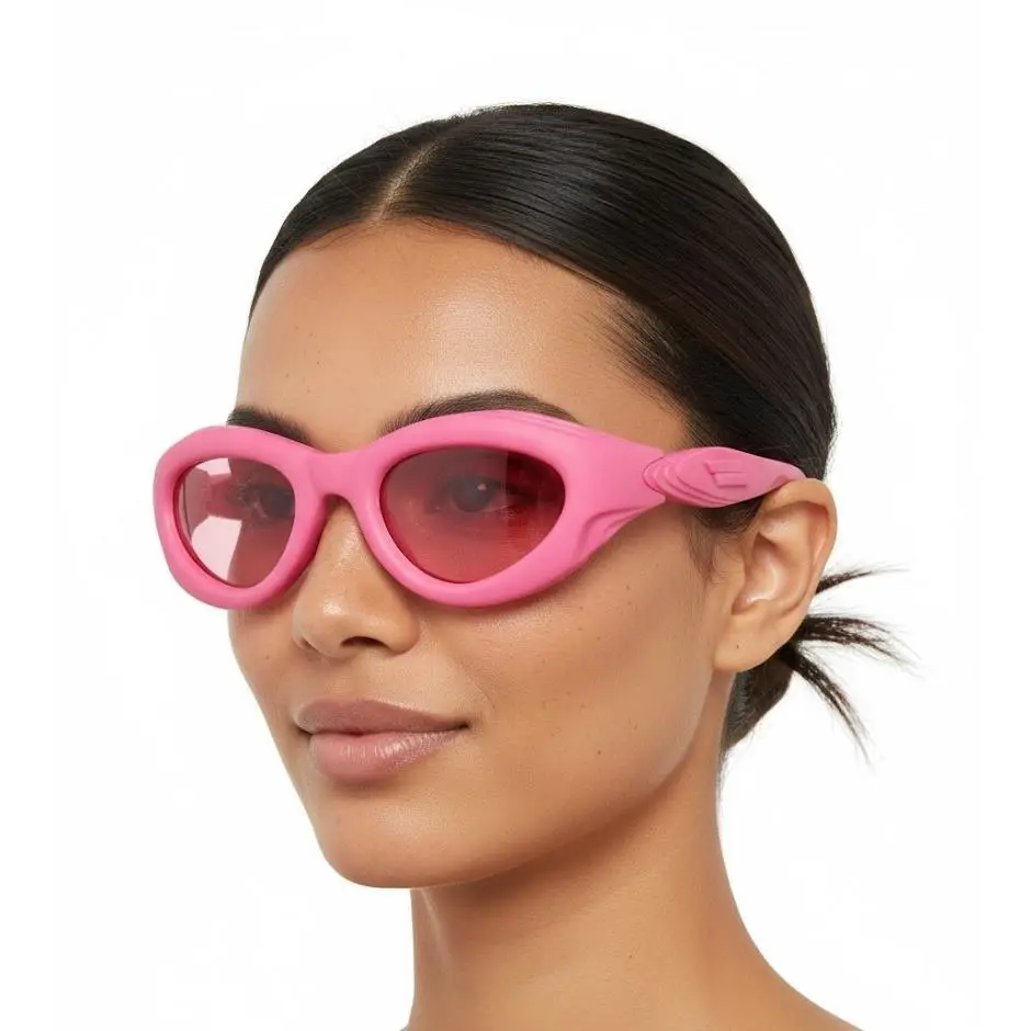 Bottega Veneta Oval-frame Injection Sunglasses Women Fashion
