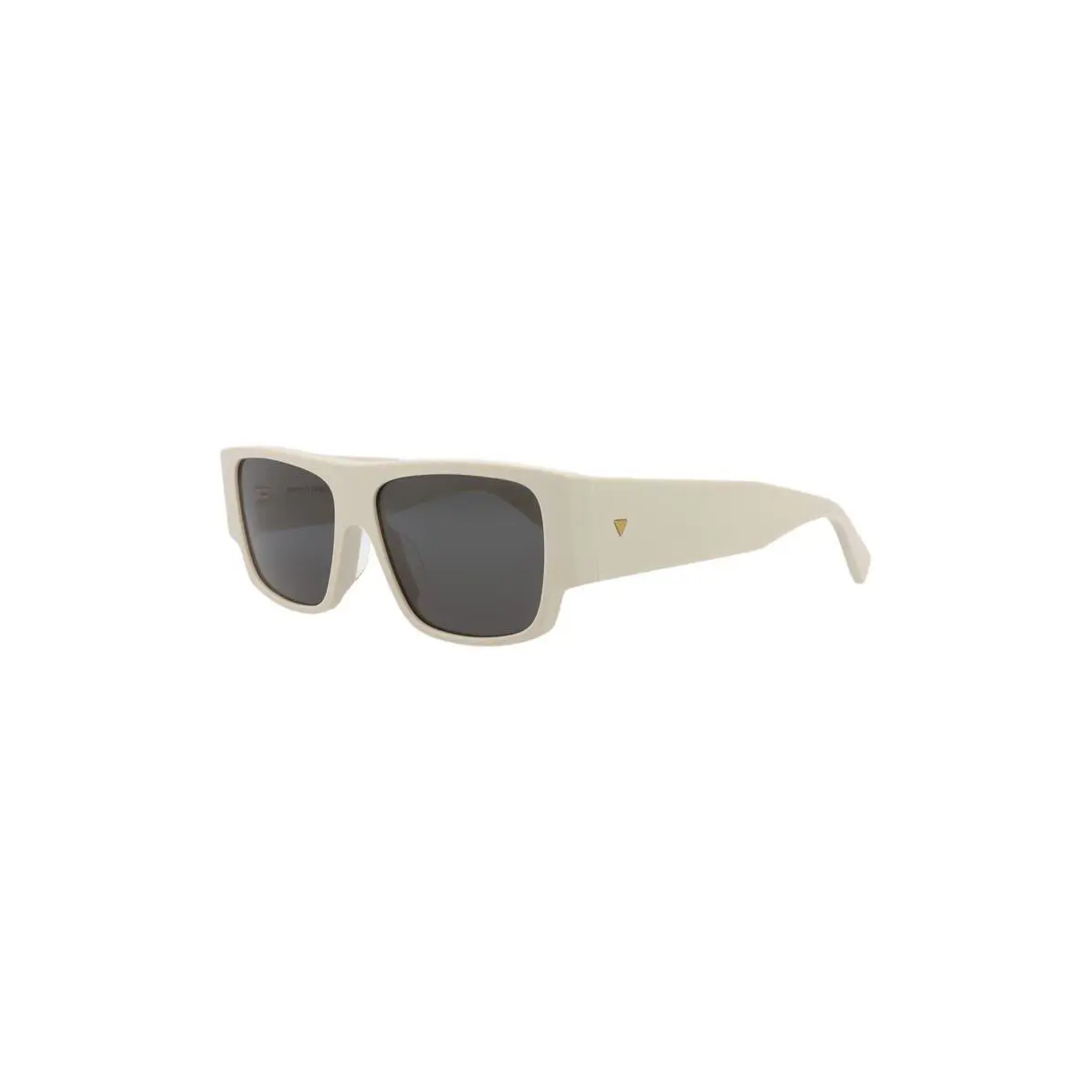 Bottega Veneta Men 57mm Rectangular Sunglasses White White Grey