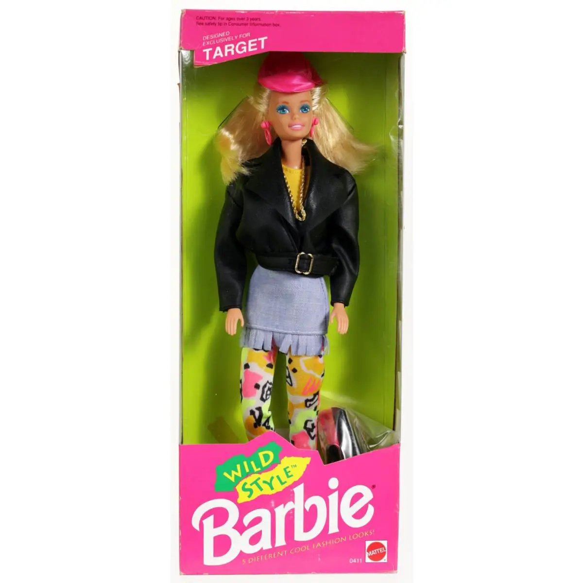 Wild Style Barbie Doll Designed Exclusively For Target - 0411 Nrfb 1992 Mattel